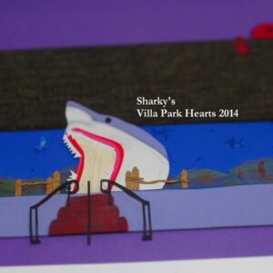 "Sharky's" Art Piece-Ocean Shores Series, hand cut paper $280.00