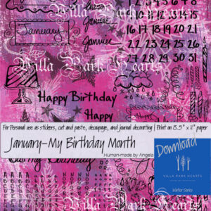 January-My Birthday Month