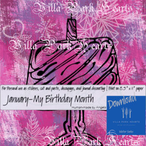 January-My Birthday Month Cake