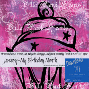 January-My Birthday Month Cupcake