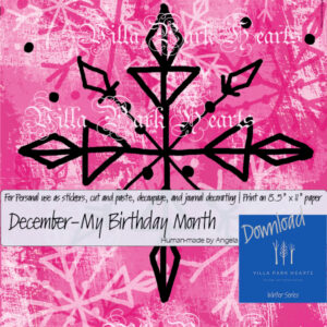 December-My Birthday Month Snowflake
