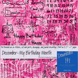 December-My Birthday Month