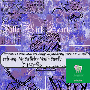 February-My Birthday Month Bundle of 5