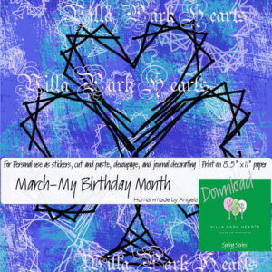 March-My Birthday Month Clover