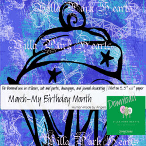 March-My Birthday Month Cupcake